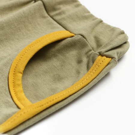 Kit (T -shirt/shorts) children, avocado/wormwood color, height 86 cm-2