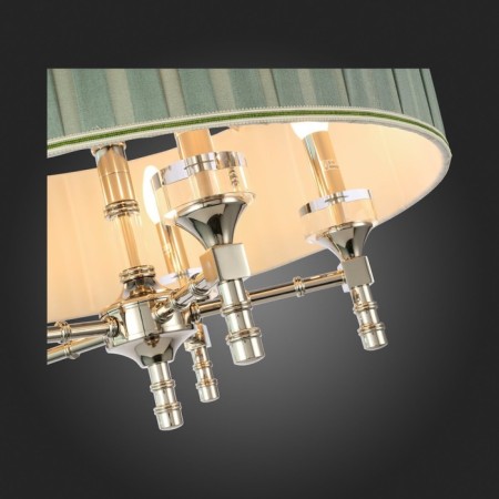 Suspension lamp ST LUCE. SL1121.103.05. Oleo. 5x40 watts, E14, 58x58x44.5 cm, Nickel color-8