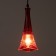 Suspendor "Eiffel" E14 40W Red 8x8x27-127cm