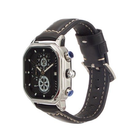Men's wrist watches, with a calendar, chronograph, D-4.3 cm, strap L-24 cm, 3 ATM 97300-1
