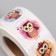 Stick Paper "Cute owl" d = 2.5 cm 500 pcs in a roll 3x6.5x6.5 cm