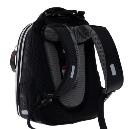 School backpack Devente Born to be Strong + watch, 38 x 28 x 16 cm, ergonomic back, black-3