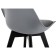 Plastic stool Bonuss array/eco -leather/plastic, black/gray 49x57x82 cm