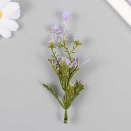 Artificial plant for creativity "Flowers with sharp leaves" set of 6 pcs Lilac 11.5 cm 1024849-1