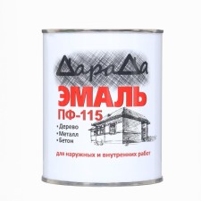 Эмаль (Дарада) ПФ-115 (ГОСТ)  черная 0,8 кг