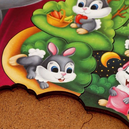 Puzzle-headed "Bunny under the covers"-2