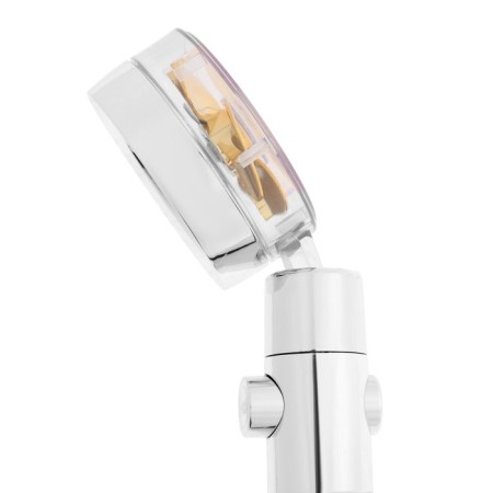 Shower watering can Zein Z3544, D = 80 mm, microscopic points, button, removable top, chrome-8
