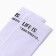 Women's socks "Life is hard", the color is light lavender, rr 23-25