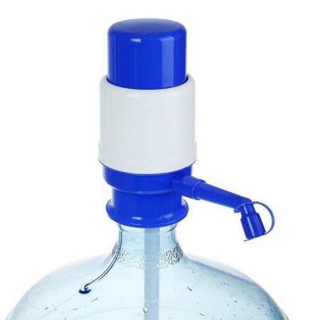 Lesoto mini water pump, mechanical, under a bottle of 11 to 19 l, blue-3