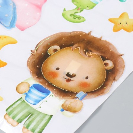 Plastic sticker multilayer "Beasts and Dream" 50x35 cm-1