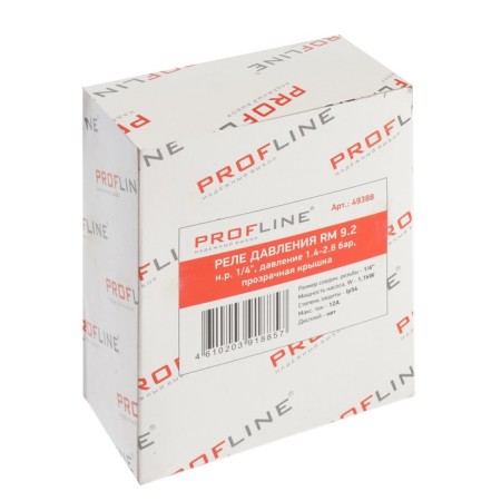 PROFLINE RM 9.2 pressure relay, external thread 1/4 ”, Davl. 1.4-2.8 bar, transparent cover-3