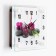 Wall watches: flowers, "on stones", silent, 20 x 26 cm
