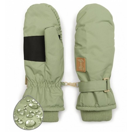 Children's mittens, size 17-18, khaki color