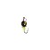 Mormyshka tablet with a golden crown, weight 0.3 g, size 3
