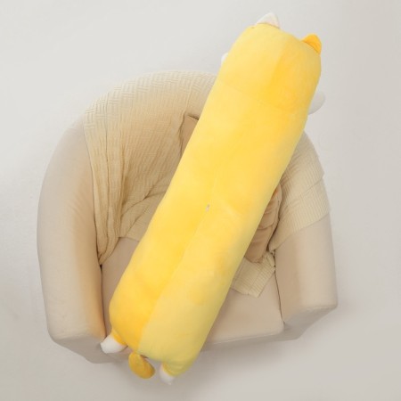 Skill of a soft toy "cat", 110 cm, yellow color-4