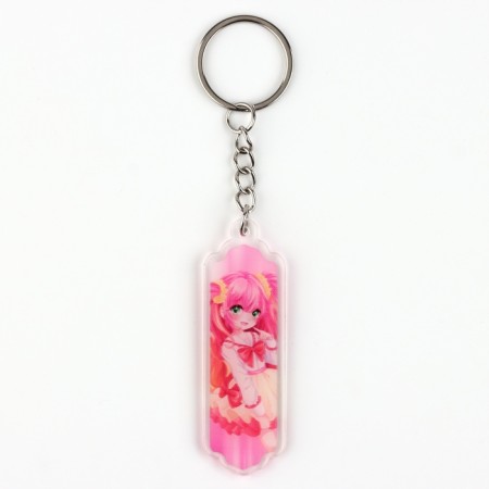Key keychain "Girl", 10.5 x 2 cm-2