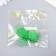 Decor for creativity plastic "Rain" holography Tight set 6 pcs 2.5x2.5 cm