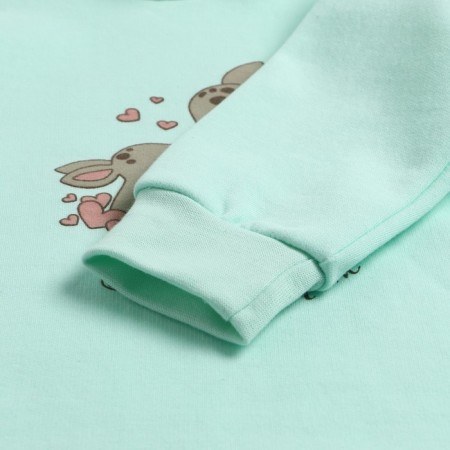 Baby turtleneck, turquoise color, height 68 cm-1