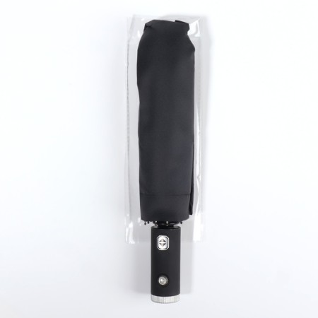 Automatic “plain” umbrella, with a flashlight, 3 additions, 8 knitting needles, r = 47 cm, black color-3