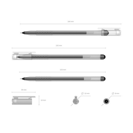 Gel pen, Erichkrause, G-ROUND STICK CLASSIC Node 0.5 mm, black-2