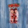 Jewelry decoration "Nutcracker" (set 2 pcs) 14x3 cm, white-red