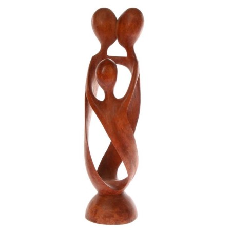 Souvenir tree "Family" brown color 30x8x8 cm-4