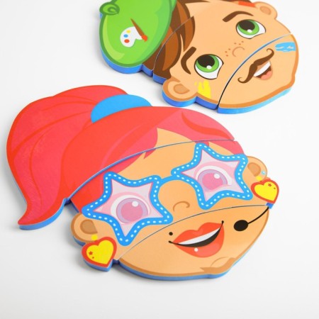 Soft puzzle for kids “change places”, 9 parts, species mix, crush me-9