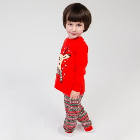 Pajama nursery, red color, height 128 cm-3