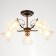 Economic Service Baron 5x40W E27, brown/gold 60x60x21 cm