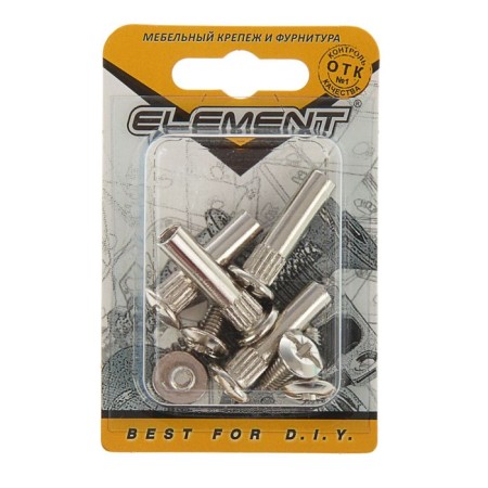 Intersexional screed Element, 8x30 mm, nickel, on the blist 4 pcs.