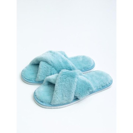 Slippers Women's Cross open nose, size 36-38, blue color-4