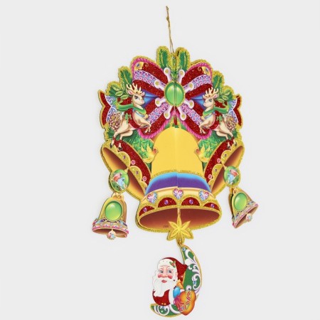 Decorative decoration (suspension) "Bells" 49x33 cm-2