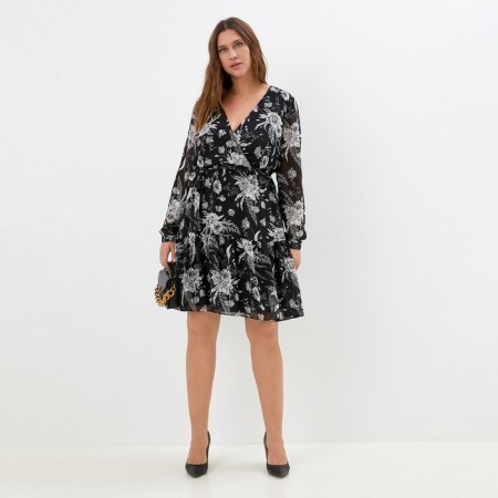 Women's dress MIST PLUS-SIZE, R.52, Black-1