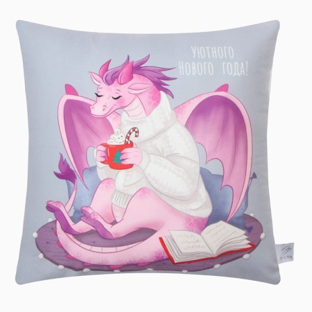 Pillow Ethel "heat and comfort" 40x40 cm, 100% p/e, velor