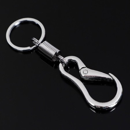 Cartage keychain, carbine, metal, chrome