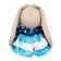 Soft toy "Bunny mi in a dress with stars", 18 cm
