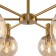 Chandelier 60W, 6he27, 35x65 cm, brass