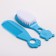 Hair care kit: comb and brush, “bear”, blue color