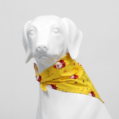 Bandana for animals "Snowflakes", size L (Osh up to 62 cm)-1