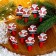 Brunnops New Year's "Santa Claus" with sparkles, set 10 pieces