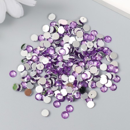 Decor for creativity in the bottle "Rhinets. Lilac" set 500 pcs d = 0.5 cm 7x2x2 cm-3