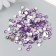 Decor for creativity in the bottle "Rhinets. Lilac" set 500 pcs d = 0.5 cm 7x2x2 cm