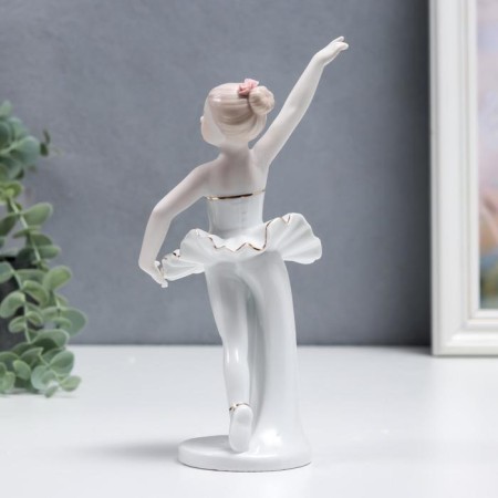 Souvenir ceramics "Little ballerina in a white pack" 21 cm-3