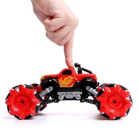 Radio -controlled jeep Drift, 4WD, drift, works on the battery, the color of the red-3