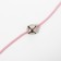 Domestico-a figure "color mouse", 32 cm, white/green mouse on a pink handle