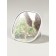 Pocket mirror “pattern”, with a stand, 8 × 8 cm, white color