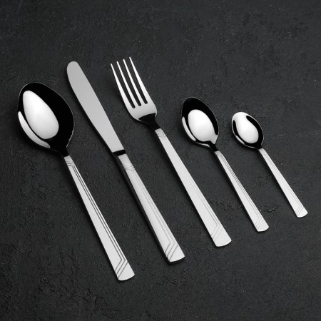 Set of table "appetite", thickness 2 mm, decorative box, 30 objects, silver color-1