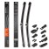 The wiper brush is 510 mm 20 "frameless, 2 pcs 10 adapters Airline AWB-BK-510K
