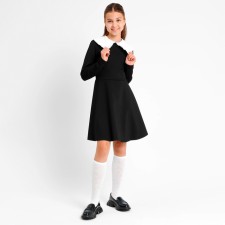 Dress for girls School, black color, height 128 cm