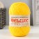 Knitting yarn "Deluxe" 100% polypropylene 140m/50g set 2 pcs - yellow